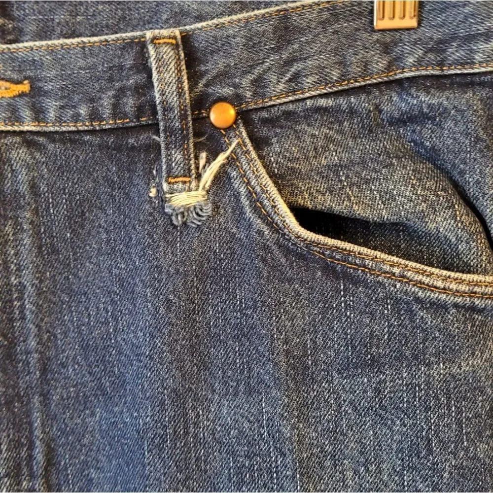 Wrangler Men's Dark Wash Straight Leg Jeans